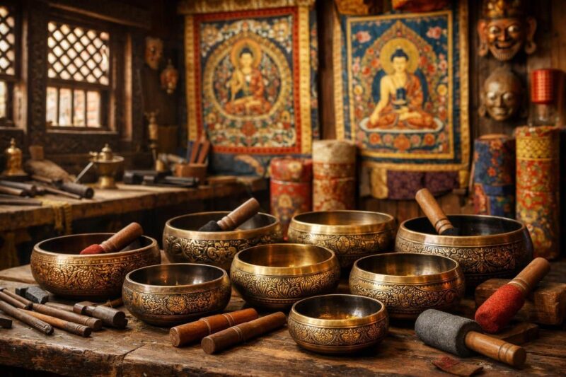 découvrez où acheter les plus beaux bols chantants et thangkas artisanaux newar, alliant tradition et qualité exceptionnelle pour enrichir votre collection.