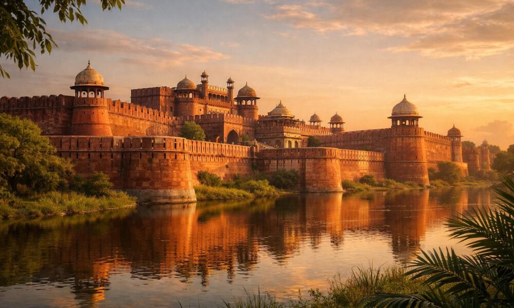 découvrez le fort rouge d'agra, un joyau historique moghol classé au patrimoine mondial de l'unesco, symbole d'architecture et d'histoire indiennes.