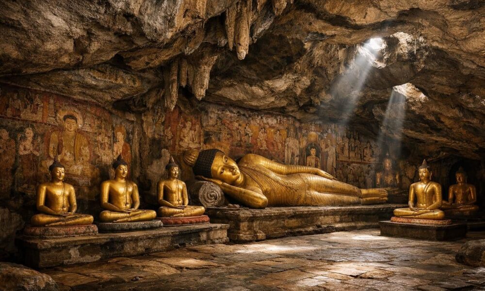 découvrez les grottes de dambulla, un sanctuaire souterrain unique au monde, célèbre pour ses fresques anciennes, ses statues bouddhistes impressionnantes et son importance historique remarquable.