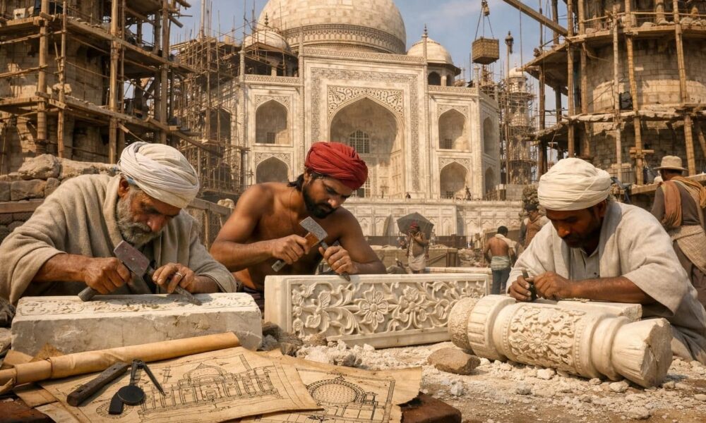 découvrez les secrets de construction du taj mahal, un chef-d'œuvre architectural mêlant histoire, art et techniques ingénieuses.