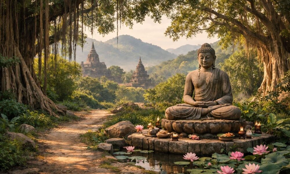 partez à la découverte des origines du bouddhisme en suivant les traces de siddhartha, une aventure spirituelle entre histoire et culture.