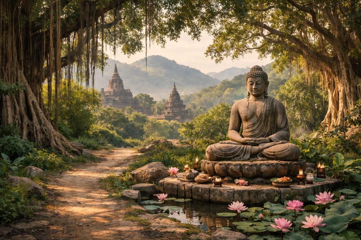 partez à la découverte des origines du bouddhisme en suivant les traces de siddhartha, une aventure spirituelle entre histoire et culture.