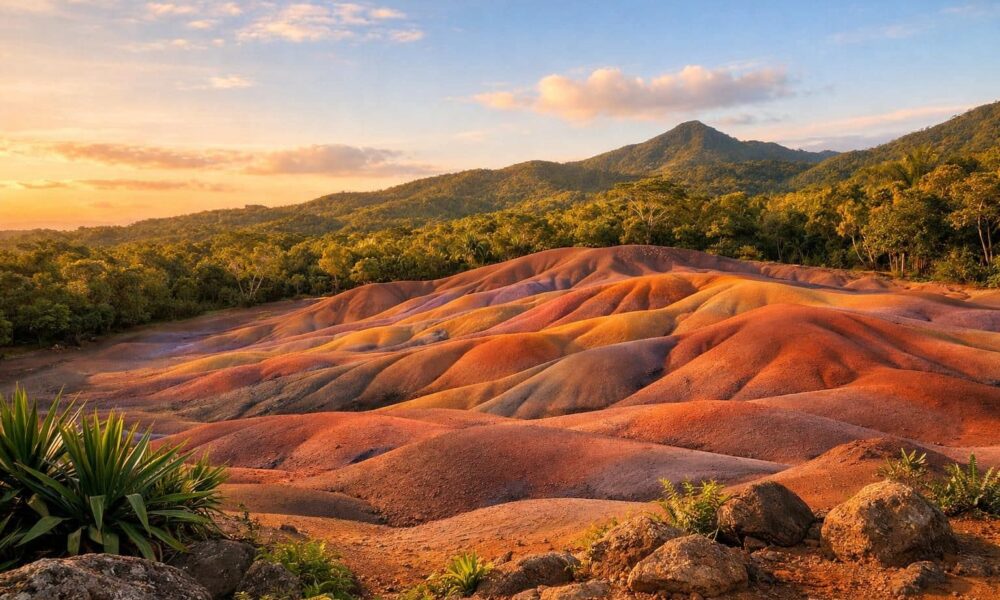 découvrez comment admirer la terre des sept couleurs à chamarel sous la meilleure lumière pour des paysages époustouflants et des photos inoubliables.