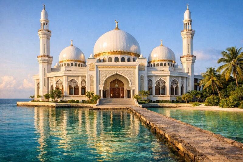 découvrez la mosquée du roi salmane, une merveille architecturale qui incarne le nouveau visage monumental des maldives, alliant spiritualité et grandeur culturelle.