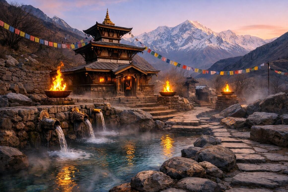 découvrez le voyage mystique à muktinath, un lieu sacré où se mêlent flammes éternelles et sources sacrées, pour une expérience spirituelle unique au cœur de l'himalaya.