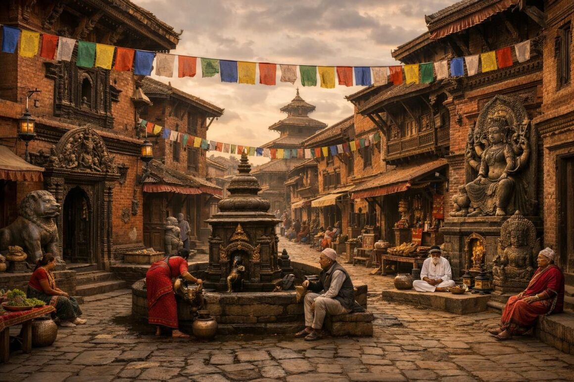 découvrez bhaktapur, la cité médiévale intemporelle où l'histoire et la culture semblent figées dans le passé. plongez dans un voyage unique à travers ses ruelles anciennes et son patrimoine préservé.