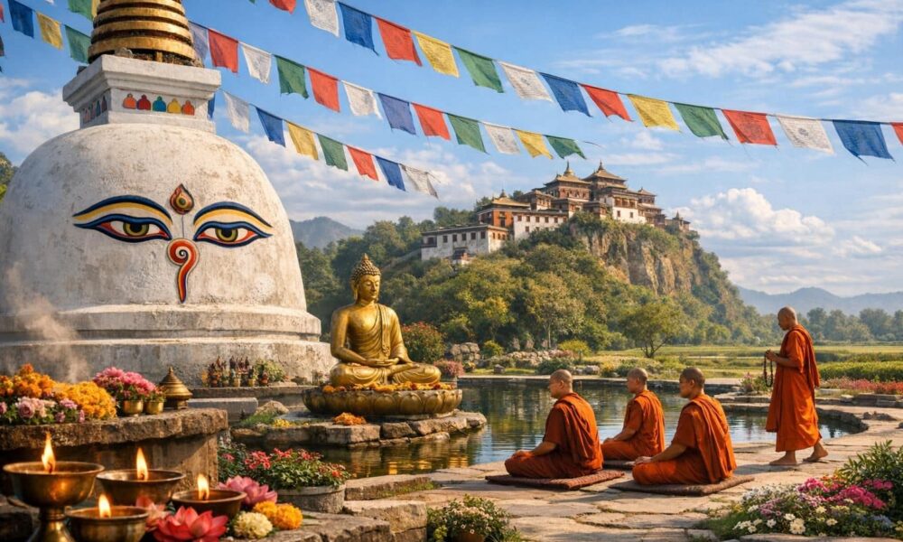 découvrez un voyage spirituel au népal à travers ses stupas majestueux, ses monastères paisibles, le site sacré de lumbini et les riches traditions bouddhistes qui façonnent cette terre unique.