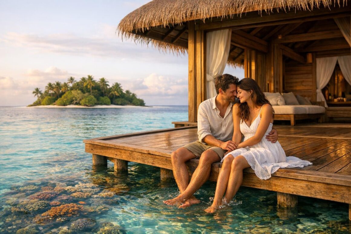 découvrez les maldives en couple pour une escapade romantique : profitez de l'intimité d'une villa sur pilotis, explorez un récif maison ou séjournez sur une île confidentielle.